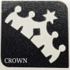 Crown glitter tattoo
