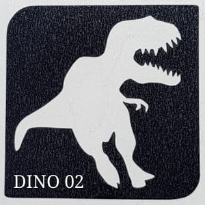 Dino 02 glitter tattoo 02