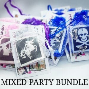 MIXED PARTY BUNDLE GLITTER TATTOO KITS PARTY BAGS
