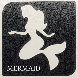 Mermaid glitter tattoo