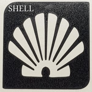 Shell glitter tattoo